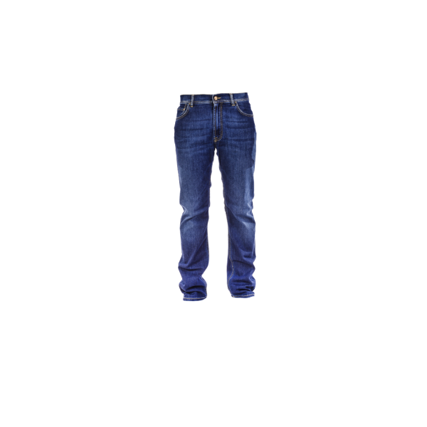 Men Slim Mid Rise Blue Jeans